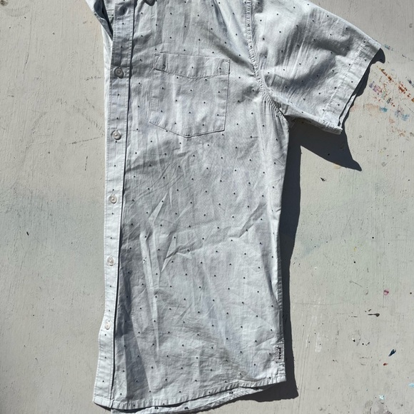 Men's PrAna Button-Down Shirt Multicolor Geometric L Cotton Hippy BOHO City Open - Picture 12 of 13